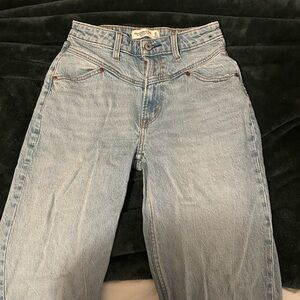 Abercrombie & Fitch Light Blue High Rise Jeans Curve Love